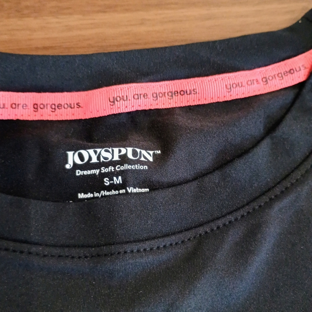 Women's Black Graphic Pajama Shirt - Picture 3 of 5